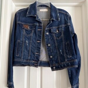 Amethyst cropped jean jacket M